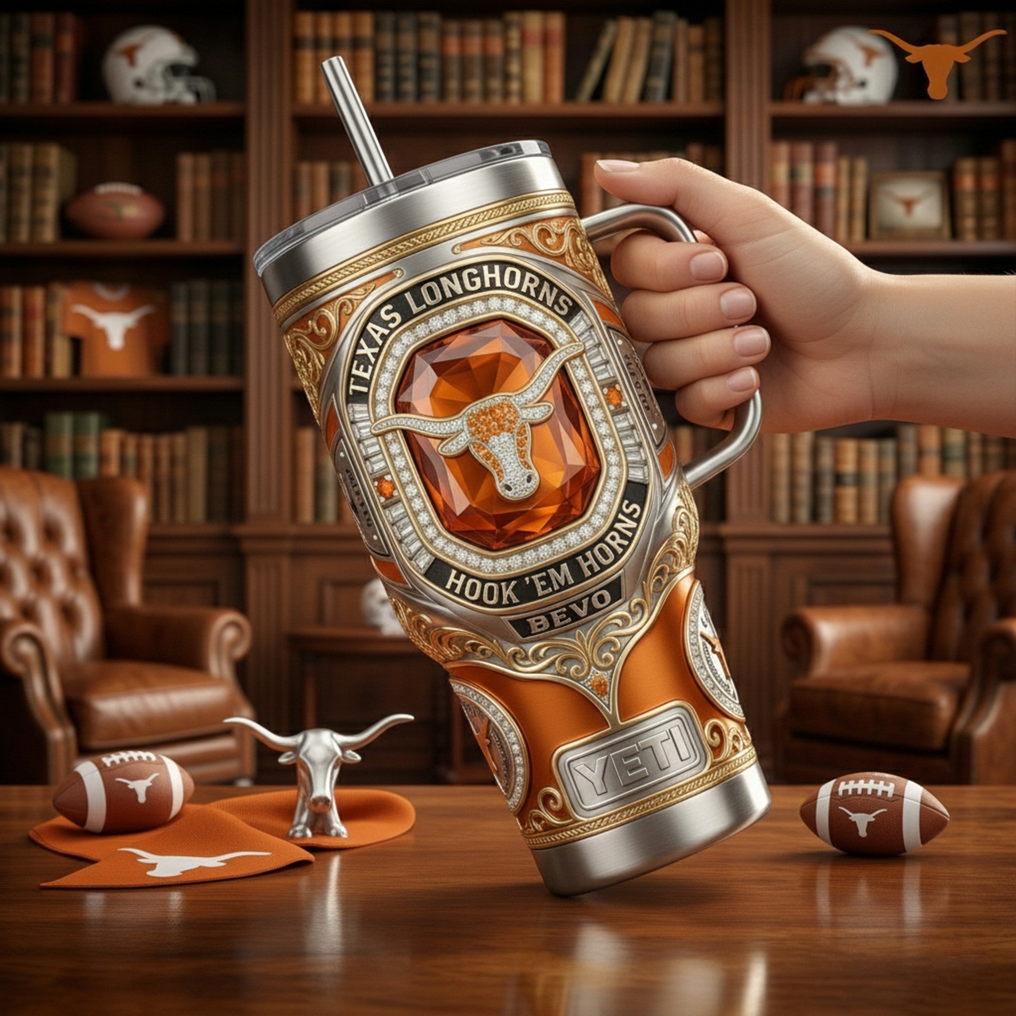 TLH 40oz Tumbler With Handle LNTH