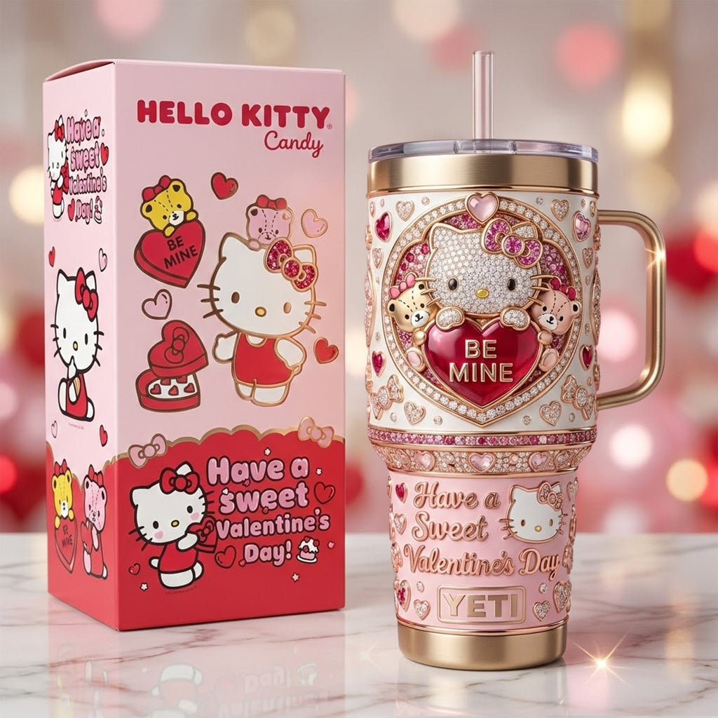 HLKT Valentine's Day 40oz Tumbler With Handle TNSM
