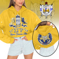 SGRO Rhinestone Cropped Pullover Hoodie HTTT